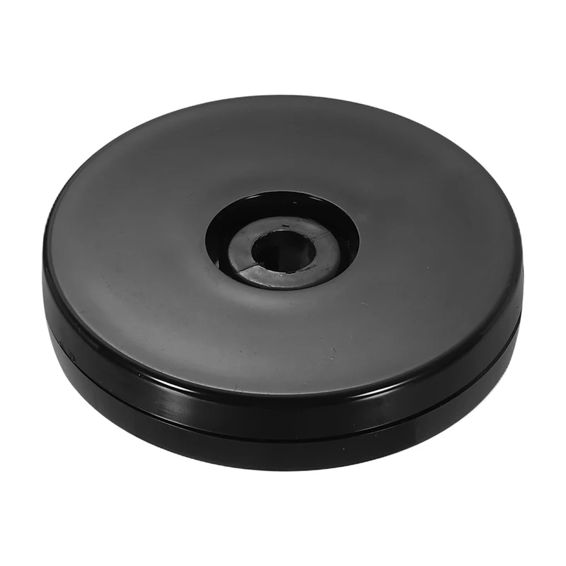 1Pack Acrylic Lazy Susan Turntable, 2.5" Ball Bearing Rotating Tray, Black