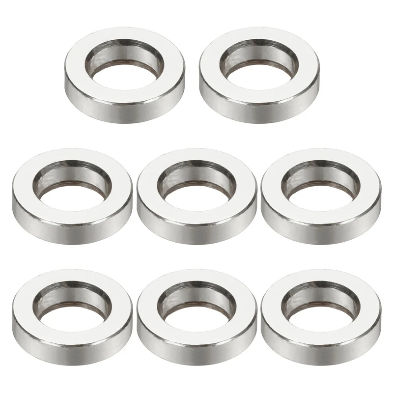 8Pcs Aluminum RC Shock Absorber Spacers, M3x6x1.5mm(IDxODxT) Silver