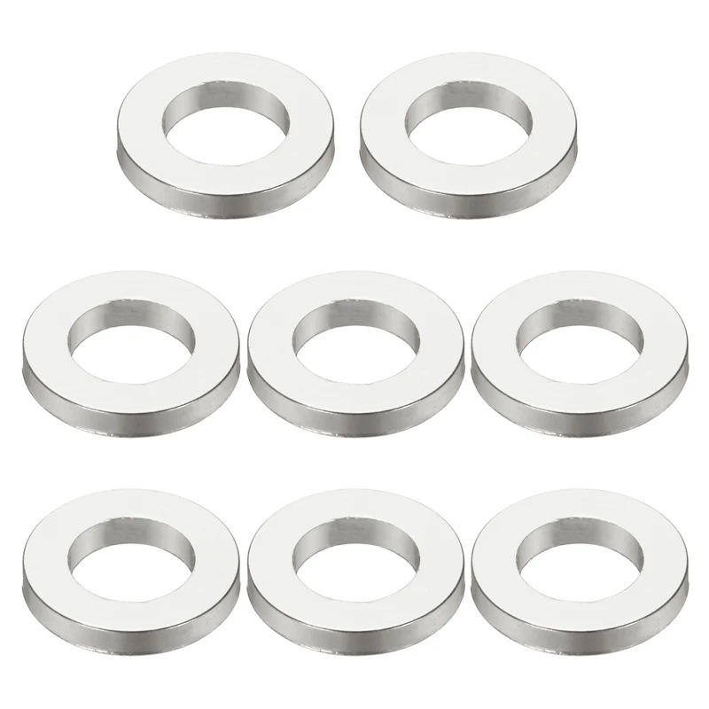 8Pcs Aluminum RC Shock Absorber Spacers, M3x6x1mm(IDxODxT) Silver