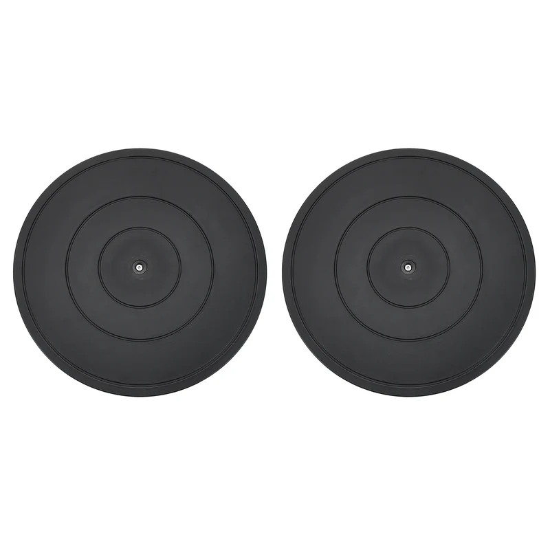 2Pcs 16inch Rotating Swivel Stand with Steel Ball Bearings for TV, Black