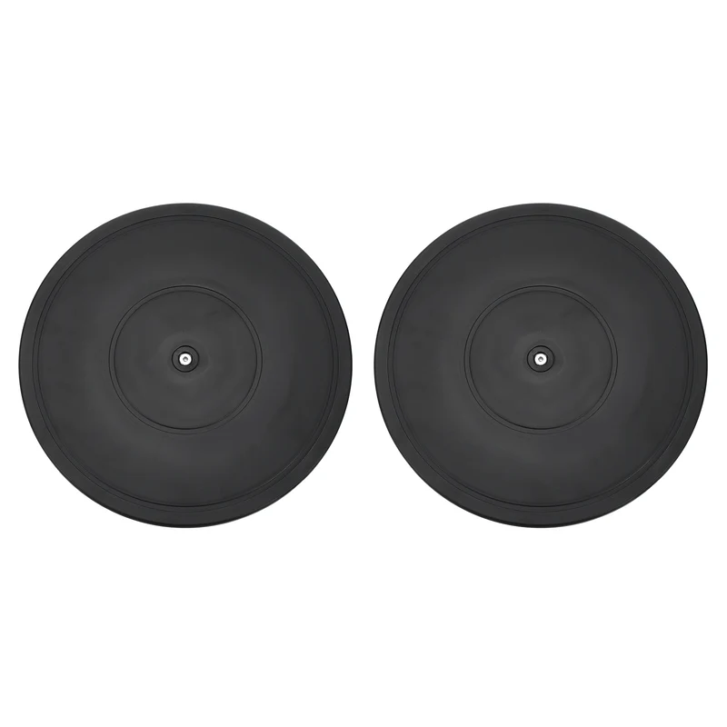 2Pcs 12inch Rotating Swivel Stand with Steel Ball Bearings for TV, Black