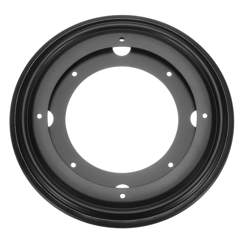8 Inch Rotating Bearing Plate, Round Swivel Plate Stand, Black