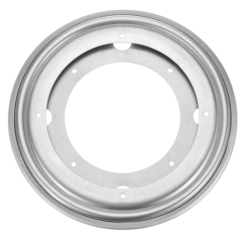 8 Inch Rotating Bearing Plate, Round Swivel Plate Stand, Silver