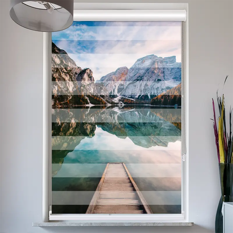 Doppelrollo mit Kassette "Pragser Wildsee"