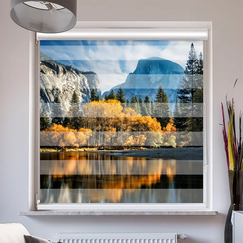 Doppelrollo mit Kassette "Herbst im Yosemite"