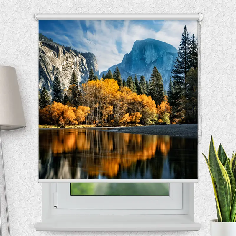 Klemmfix Rollo "Herbst im Yosemite" | Motiv-Klemmrollo