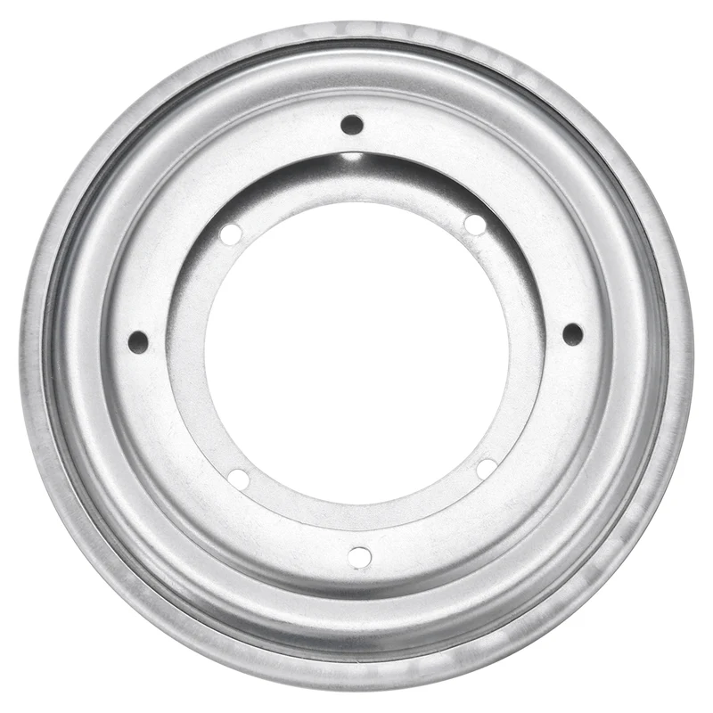 5.5 Inch Rotating Bearing Plate, Round Swivel Plate Stand, Silver