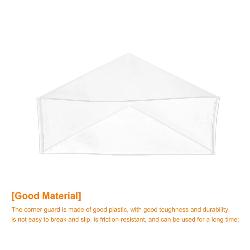 8Pcs Corner Protectors 40x110mm Plastic Right Angle Corner Guards Cushion, White