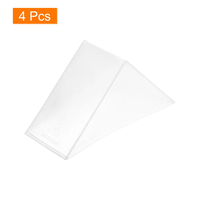 4Pcs Corner Protectors 40x110mm Plastic Right Angle Corner Guards Cushion, White