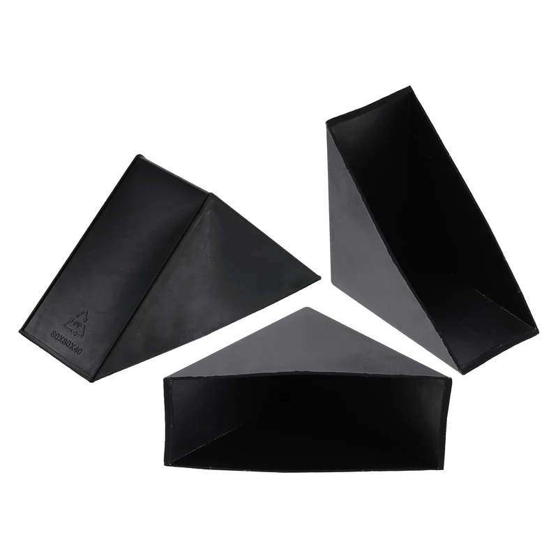 8Pcs Corner Protectors 40x110mm Plastic Right Angle Corner Guards Cushion, Black
