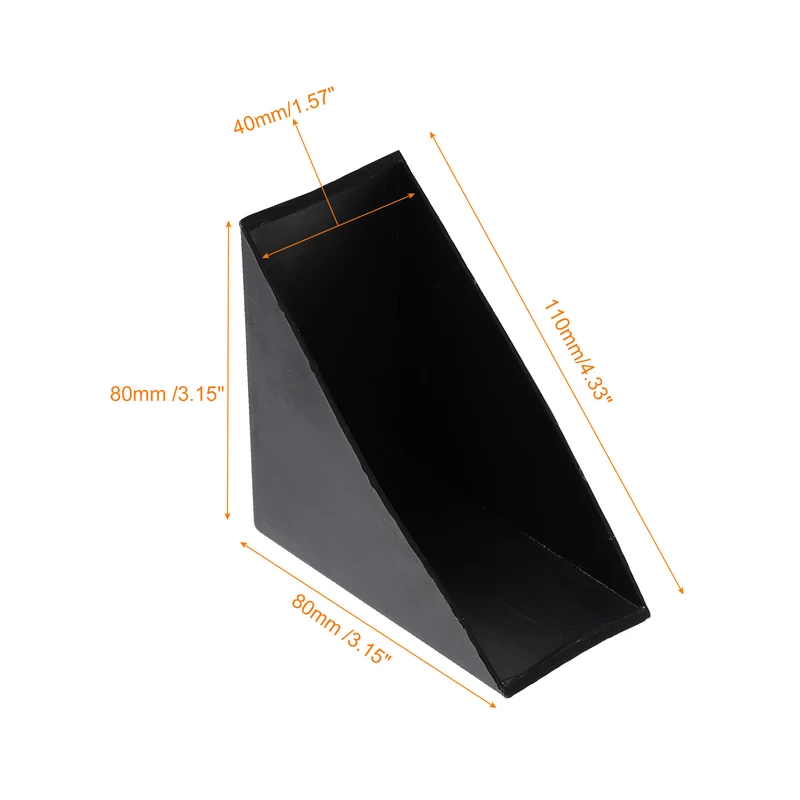 8Pcs Corner Protectors 40x110mm Plastic Right Angle Corner Guards Cushion, Black