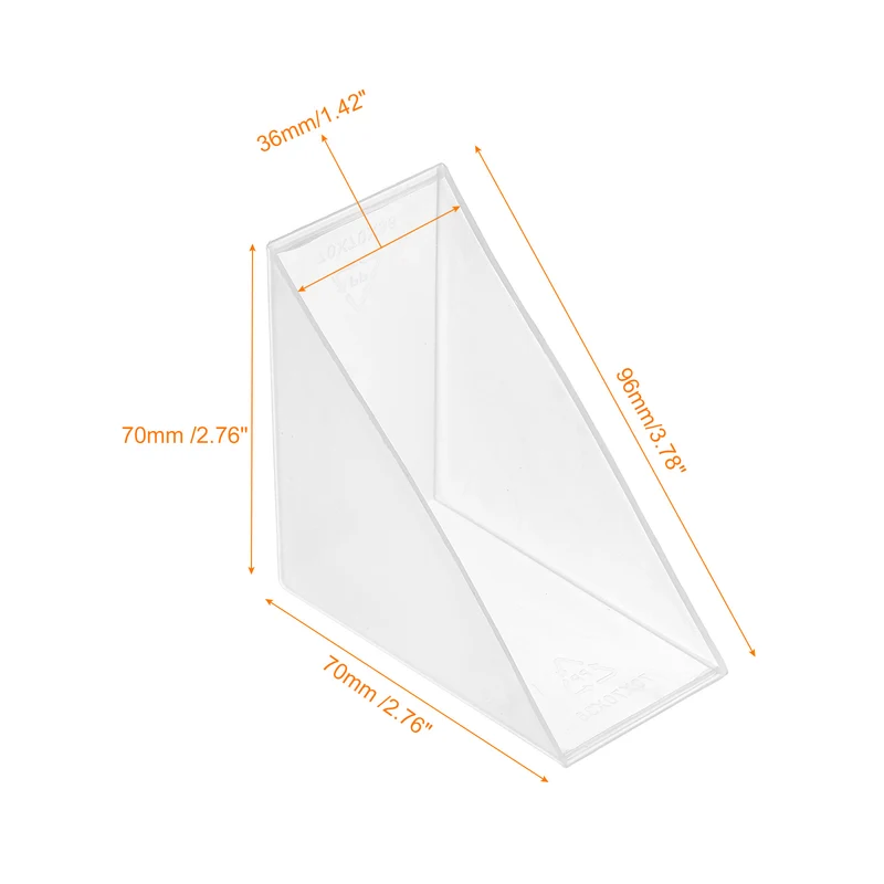 8Pcs Corner Protectors 36x95mm Plastic Right Angle Corner Guards Cushion, White