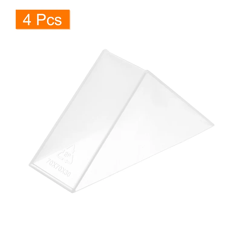 4Pcs Corner Protectors 30x95mm Plastic Right Angle Corner Guards Cushion, White