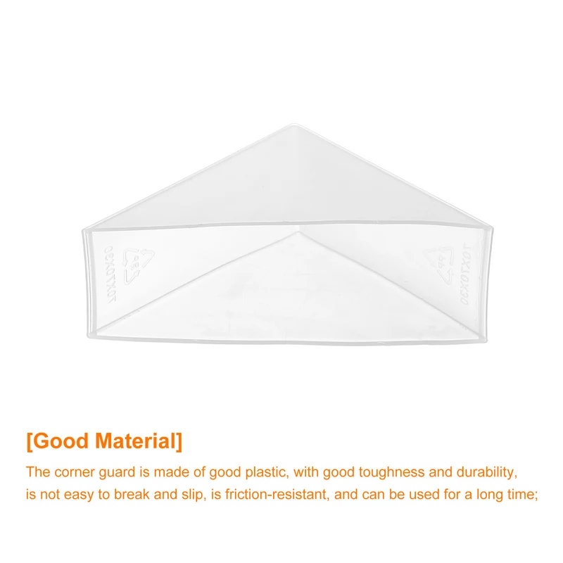4Pcs Corner Protectors 30x95mm Plastic Right Angle Corner Guards Cushion, White