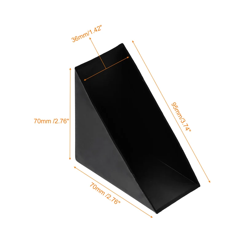 4Pcs Corner Protectors 36x95mm Plastic Right Angle Corner Guards Cushion, Black
