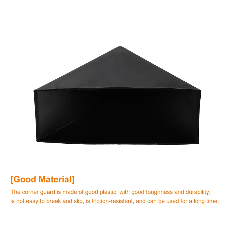 4Pcs Corner Protectors 36x95mm Plastic Right Angle Corner Guards Cushion, Black