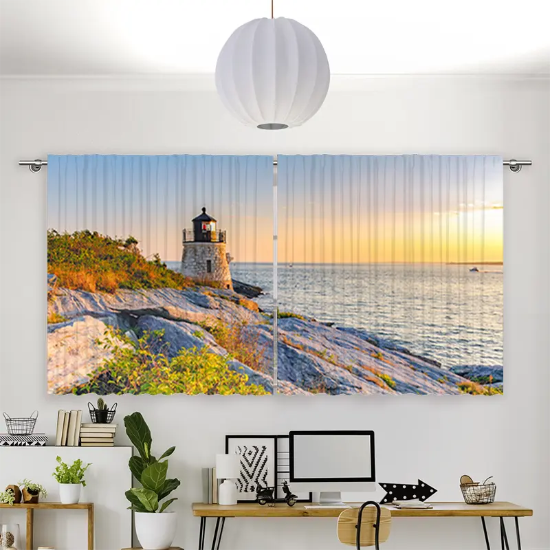 Vorhang Motiv "Rhode Island Leuchtturm"