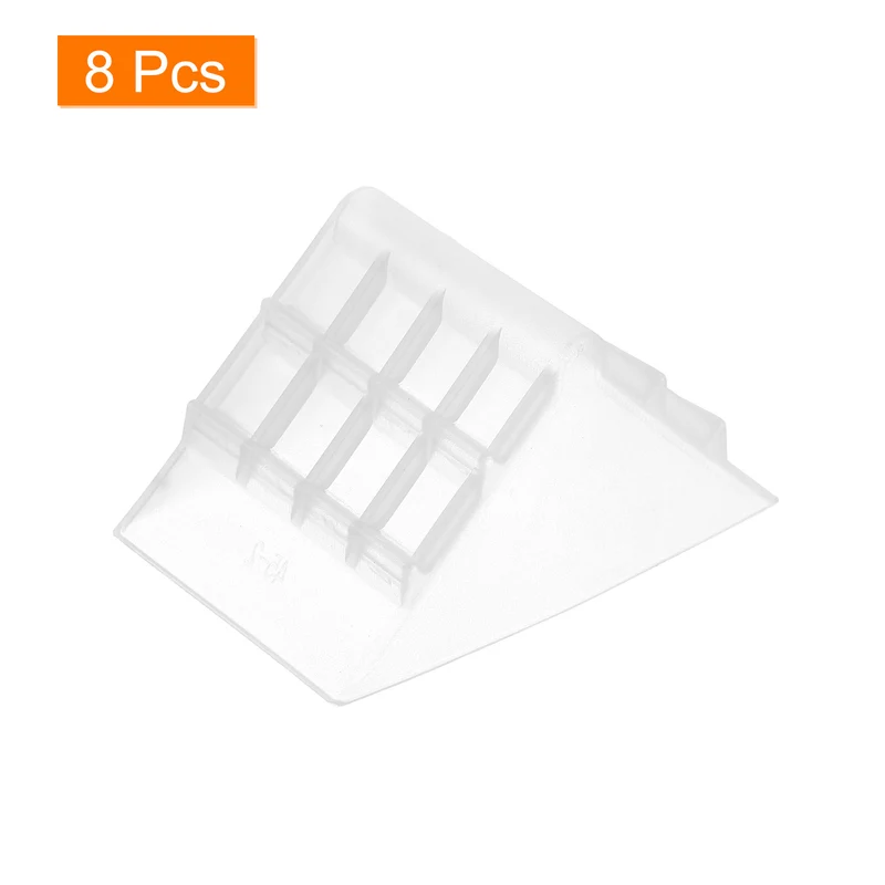 8Pcs Corner Protectors 45x75mm Plastic Right Angle Corner Guards Cushion, White