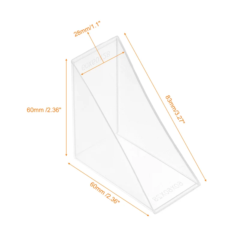 8Pcs Corner Protectors 28x82mm Plastic Right Angle Corner Guards Cushion, White