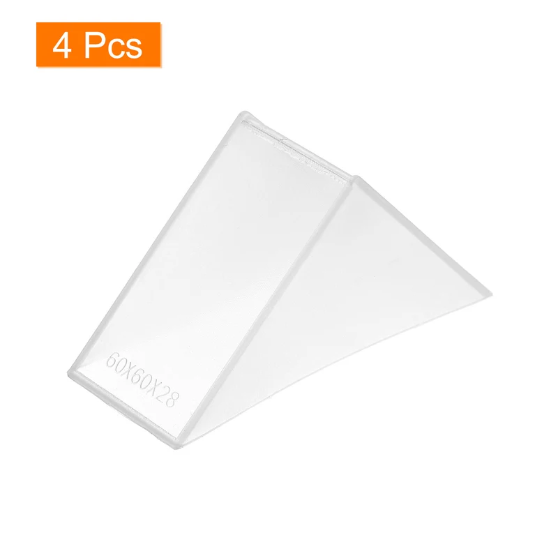 4Pcs Corner Protectors 28x83mm Plastic Right Angle Corner Guards Cushion, White