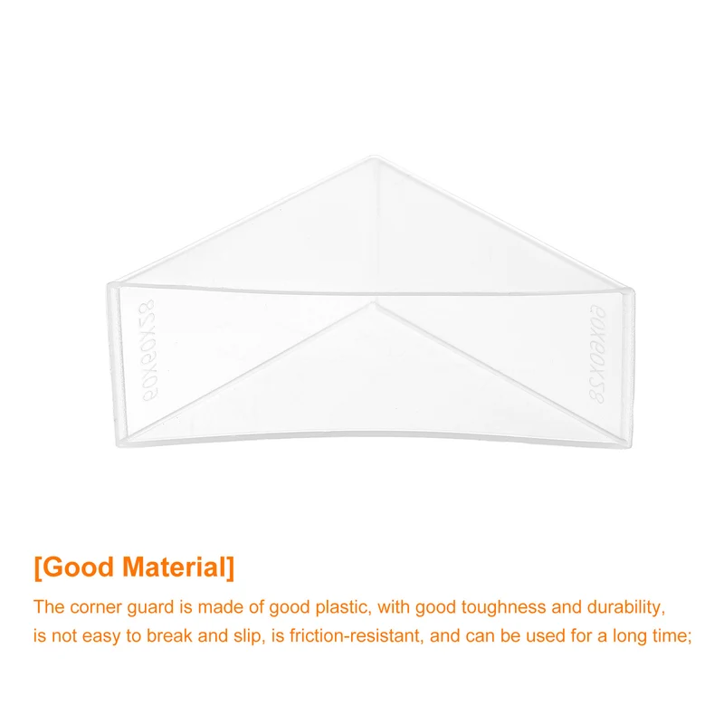 4Pcs Corner Protectors 28x83mm Plastic Right Angle Corner Guards Cushion, White