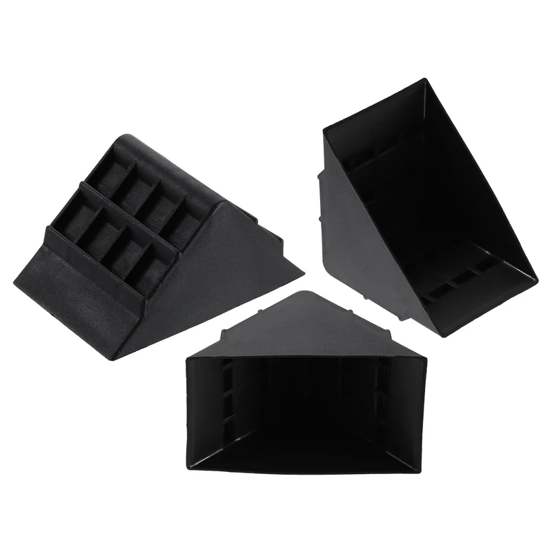 8Pcs Corner Protectors 45x77mm Plastic Right Angle Corner Guards Cushion, Black