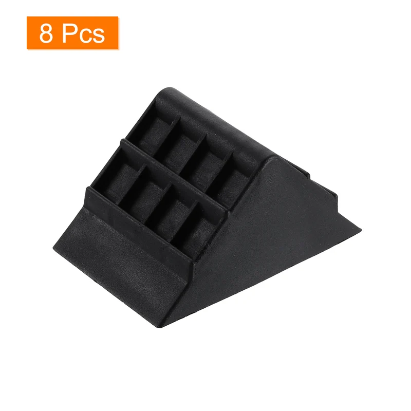 8Pcs Corner Protectors 45x77mm Plastic Right Angle Corner Guards Cushion, Black