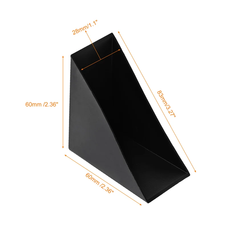 4Pcs Corner Protectors 28x83mm Plastic Right Angle Corner Guards Cushion, Black