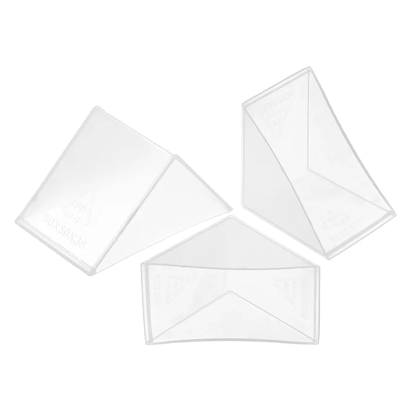 20Pcs Corner Protectors 36x66mm Plastic Right Angle Corner Guards Cushion, White
