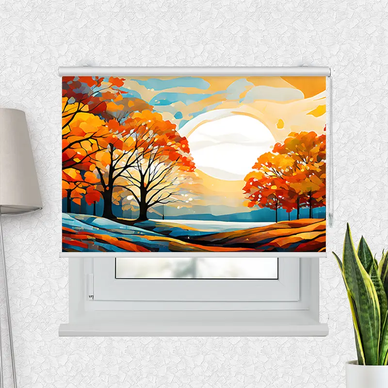 Motivrollo "Herbstbaeume" | Bis B 430 x H 440 cm