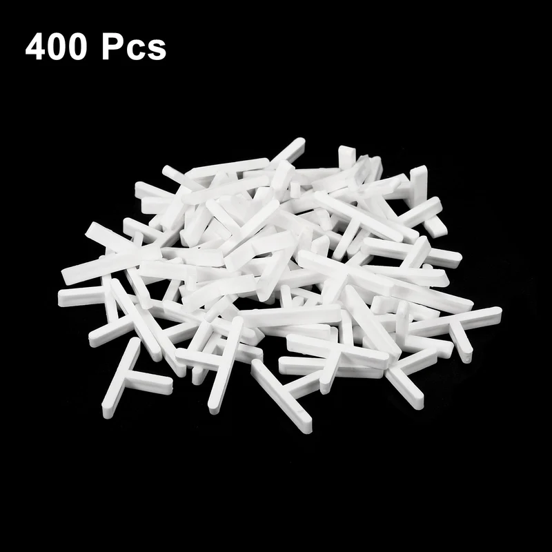 400Pcs Wall Floor Tile Plastic T-Shape Spacers Tiling Tools 2mm 1/16" White