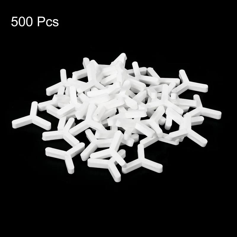 500Pcs Wall Floor Tile Plastic Y Type Spacers Tiling Tools 3mm 1/8" White