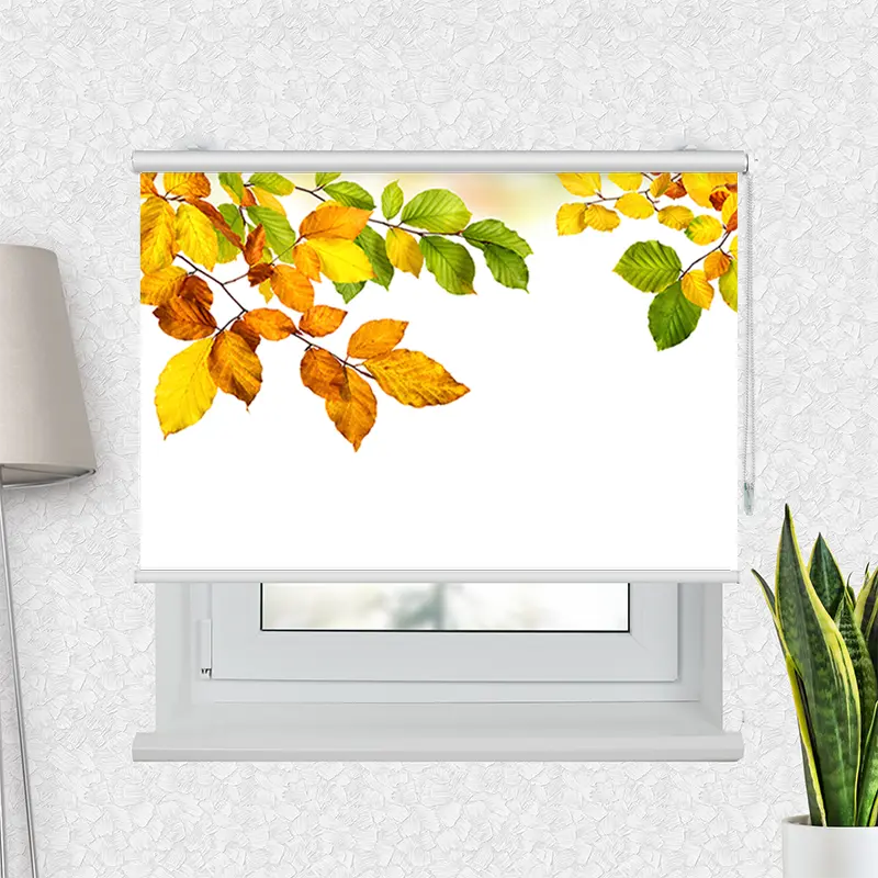 Motivrollo "Herbstblaetter" | Bis B 430 x H 440 cm
