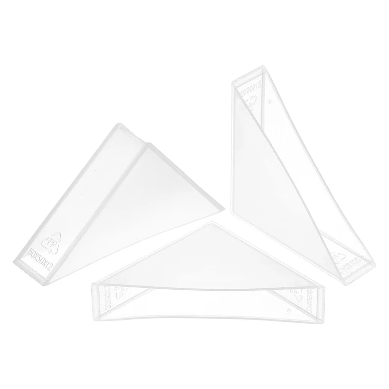 50Pcs Corner Protectors 12x70mm Plastic Right Angle Corner Guards Cushion, White