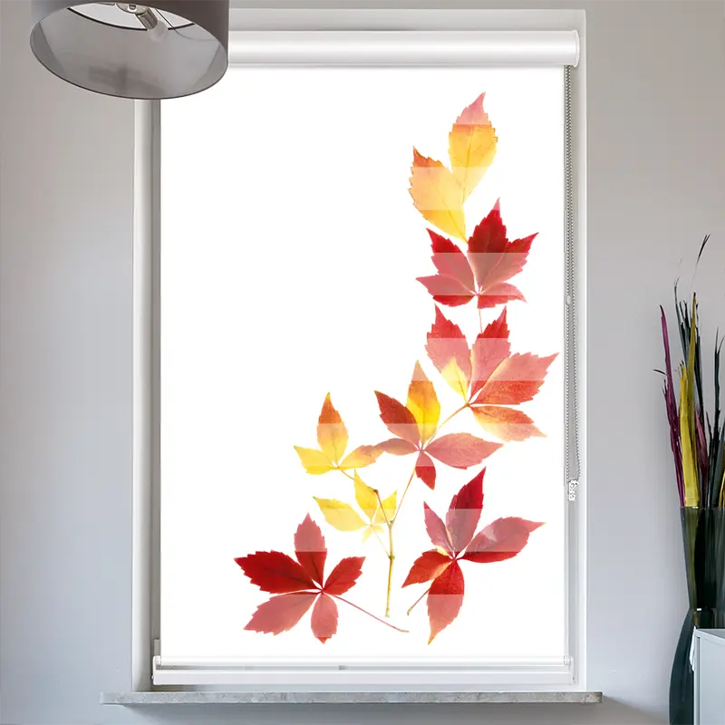 Doppelrollo mit Kassette "Herbstblaetter"