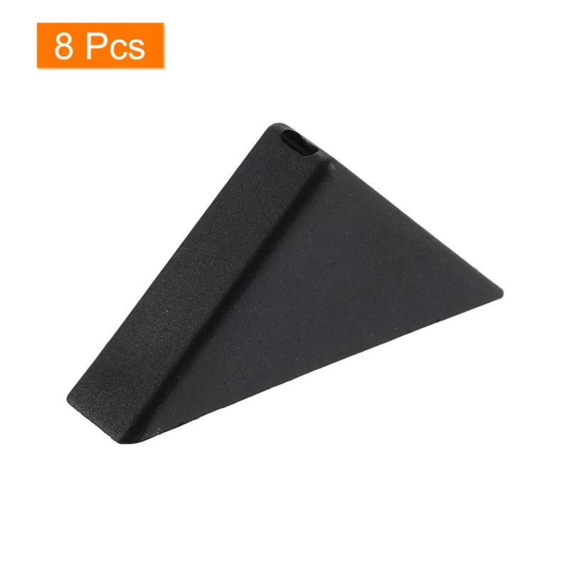 8Pcs Corner Protectors 9x50mm Plastic Right Angle Corner Guards Cushion, Black