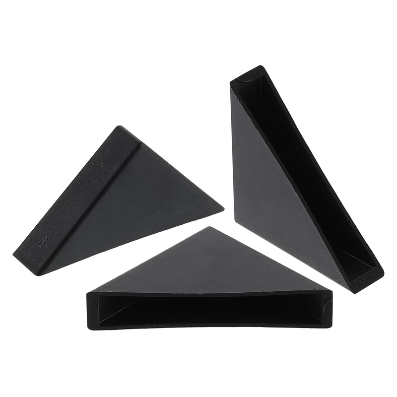 8Pcs Corner Protectors 8x50mm Plastic Right Angle Corner Guards Cushion, Black
