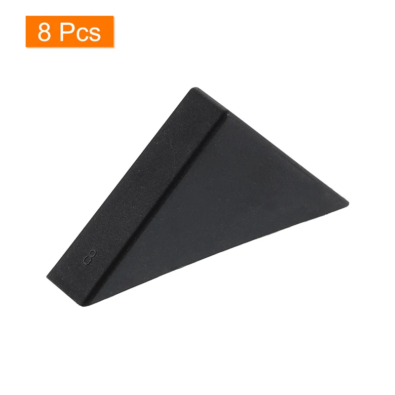 8Pcs Corner Protectors 8x50mm Plastic Right Angle Corner Guards Cushion, Black