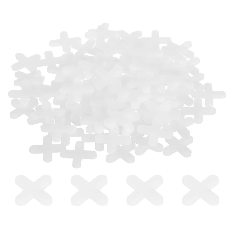 400Pcs Tile Spacers 5mm 3/16" Cross Shape Wall Floor Tile Spacer White