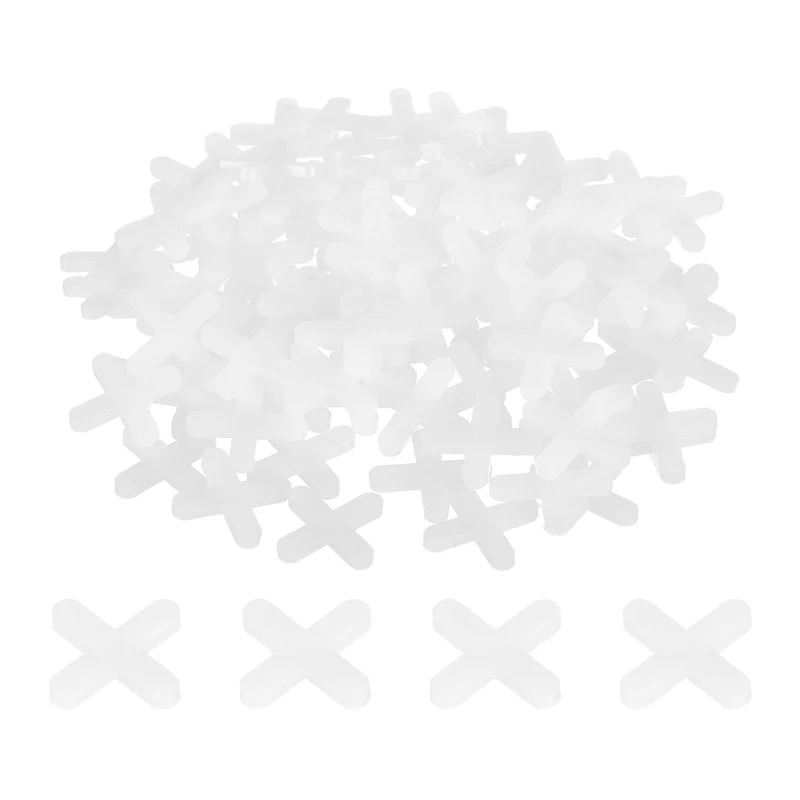 400Pcs Tile Spacers 4mm 5/32" Cross Shape Wall Floor Tile Spacer White
