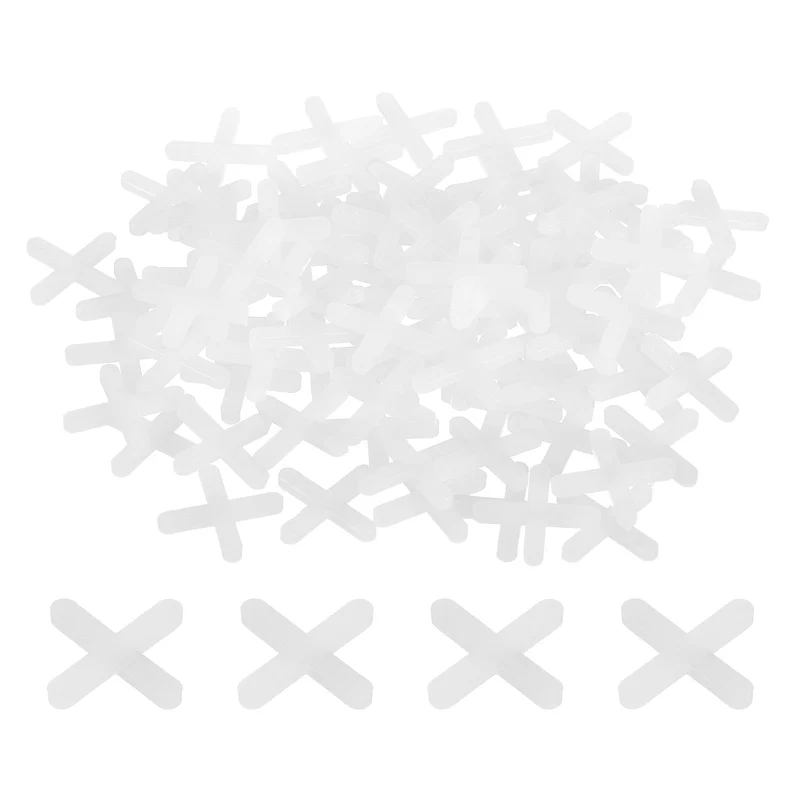 2000Pcs Tile Spacers, 3mm 1/8" Cross Shape Wall Floor Tile Spacer, White