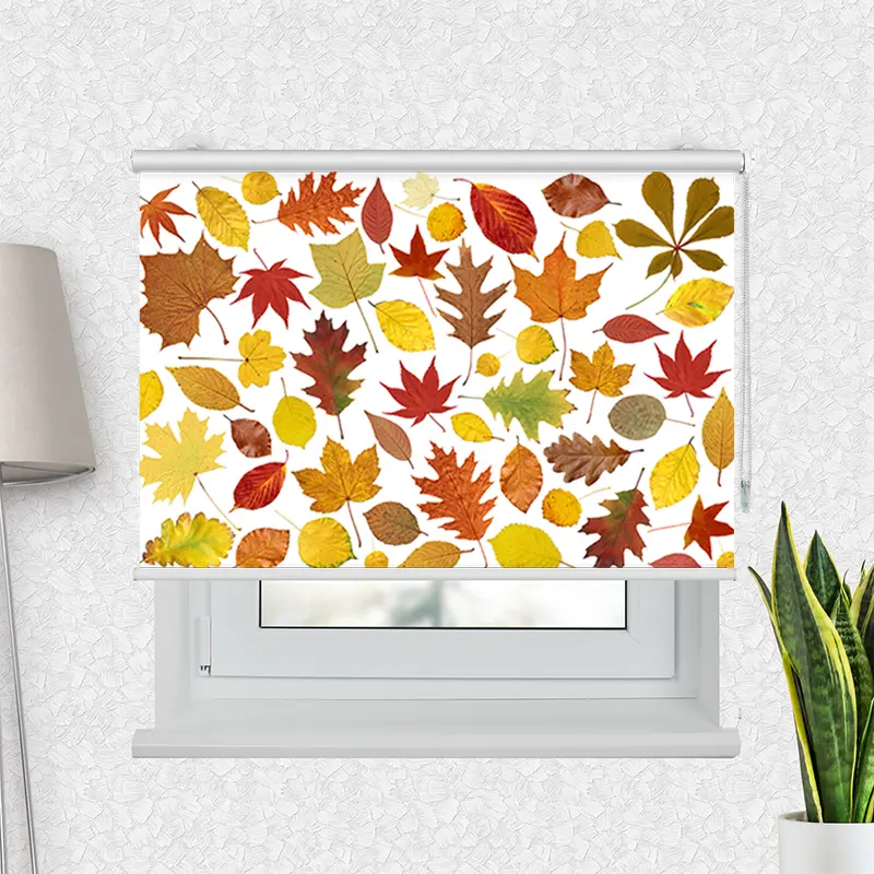 Motivrollo "Herbstlaub" | Bis B 430 x H 440 cm