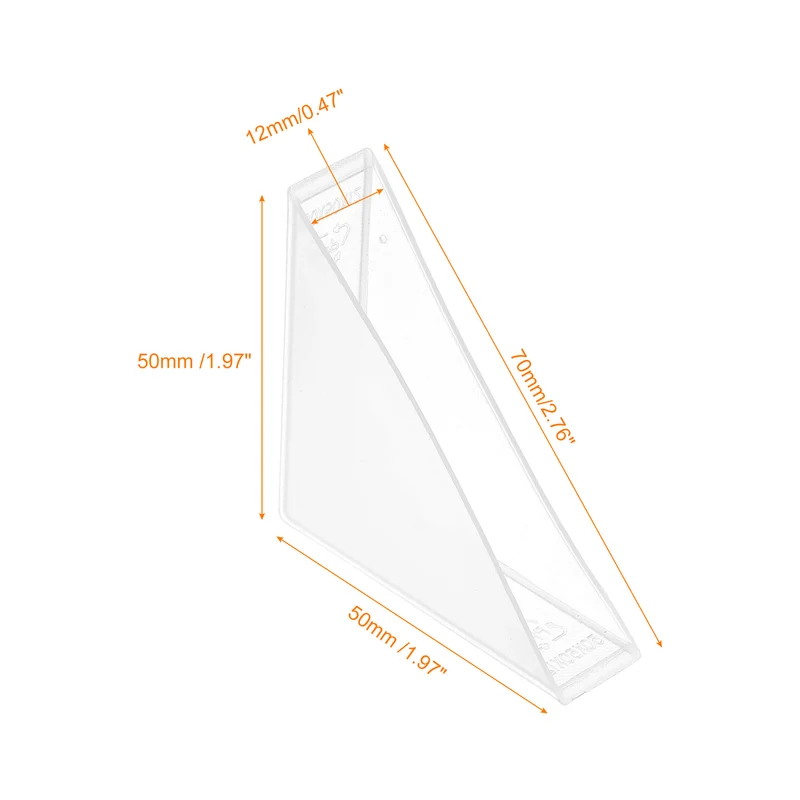 20Pcs Corner Protectors 12x70mm Plastic Right Angle Corner Guards Cushion White