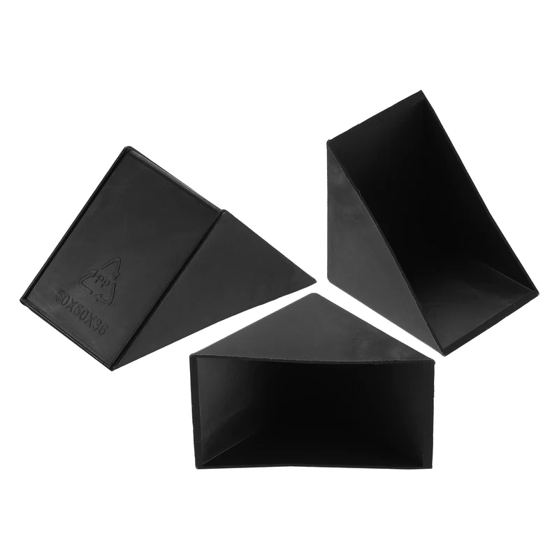 8Pcs Corner Protectors 36x66mm Plastic Right Angle Corner Guards Cushion, Black