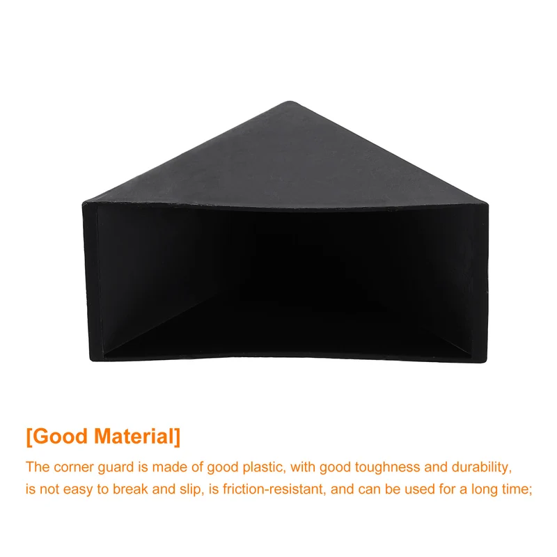 8Pcs Corner Protectors 30x67mm Plastic Right Angle Corner Guards Cushion, Black