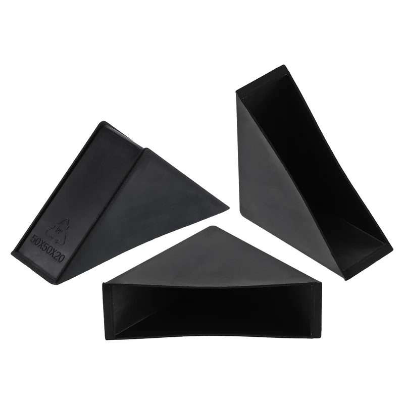 20Pcs Corner Protector 20x70mm Plastic Right Angle Corner Guards Cushion Black