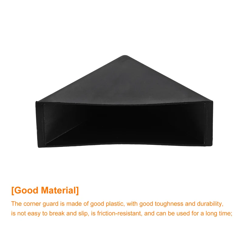 20Pcs Corner Protector 20x70mm Plastic Right Angle Corner Guards Cushion Black