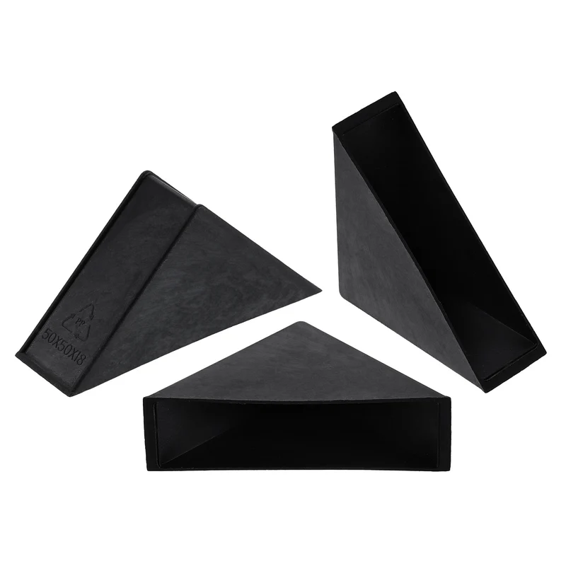 8Pcs Corner Protectors 18x71mm Plastic Right Angle Corner Guards Cushion, Black