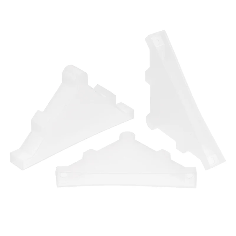 10Pcs Corner Protectors 10x95mm Plastic Triangle Corner Guards Cushion, White