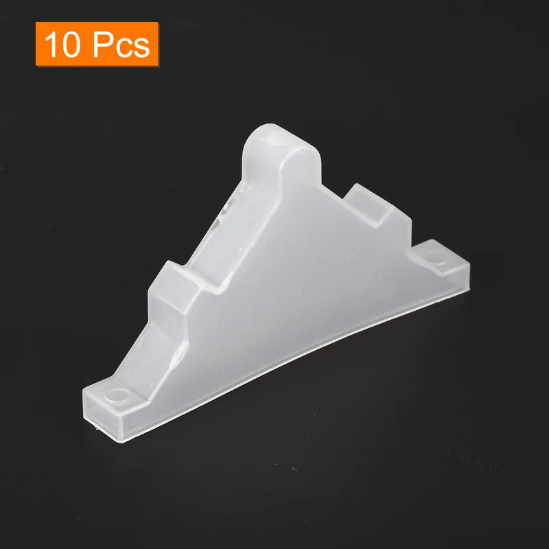 10Pcs Corner Protectors 10x95mm Plastic Triangle Corner Guards Cushion, White